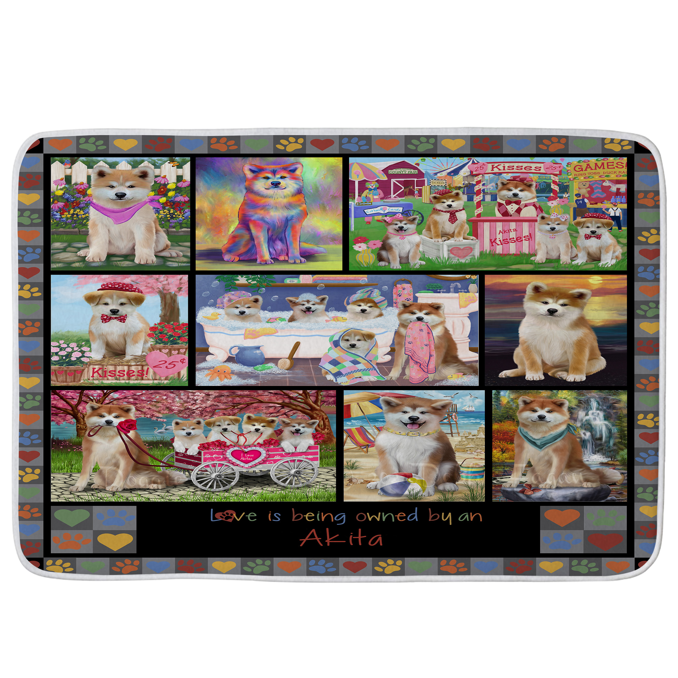 Akita Dog Bath Mat Anti-Slip Pet Personalized Bathroom Rug Mat Gift NWT - Picture 34 of 49