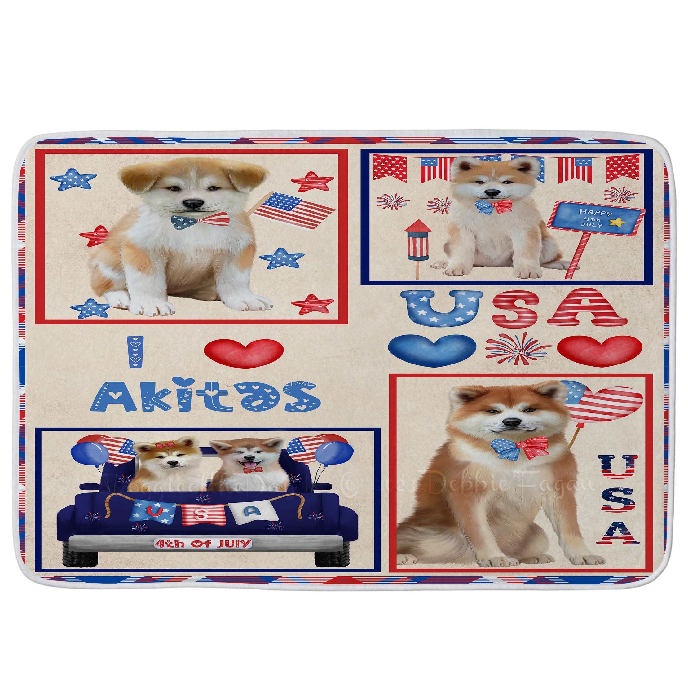 Akita Dog Bath Mat Anti-Slip Pet Personalized Bathroom Rug Mat Gift NWT - Picture 16 of 49