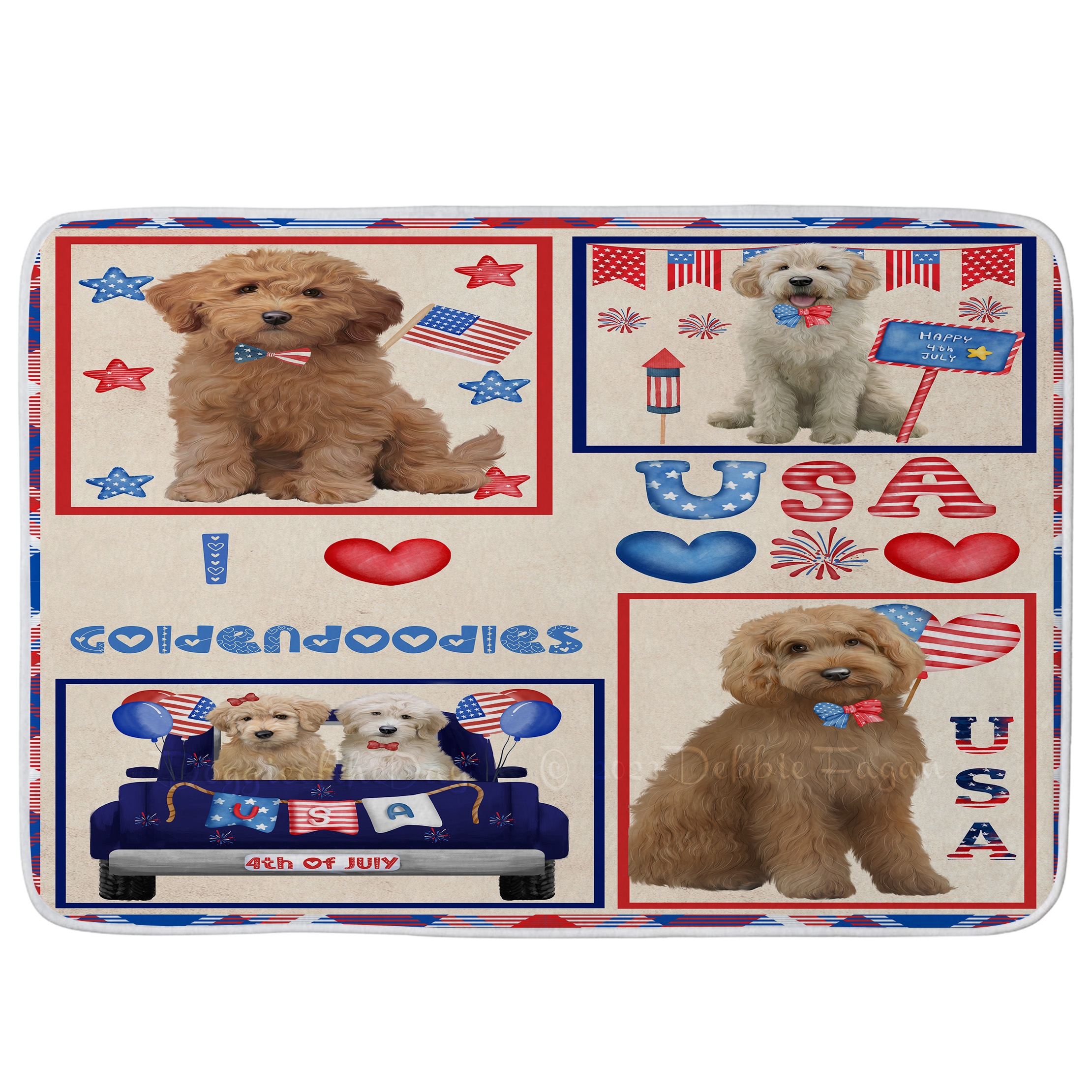 Goldendoodle Dog Bath Mat Anti-Slip Pet Personalized Bathroom Rug Mat Gift NWT - Picture 15 of 46