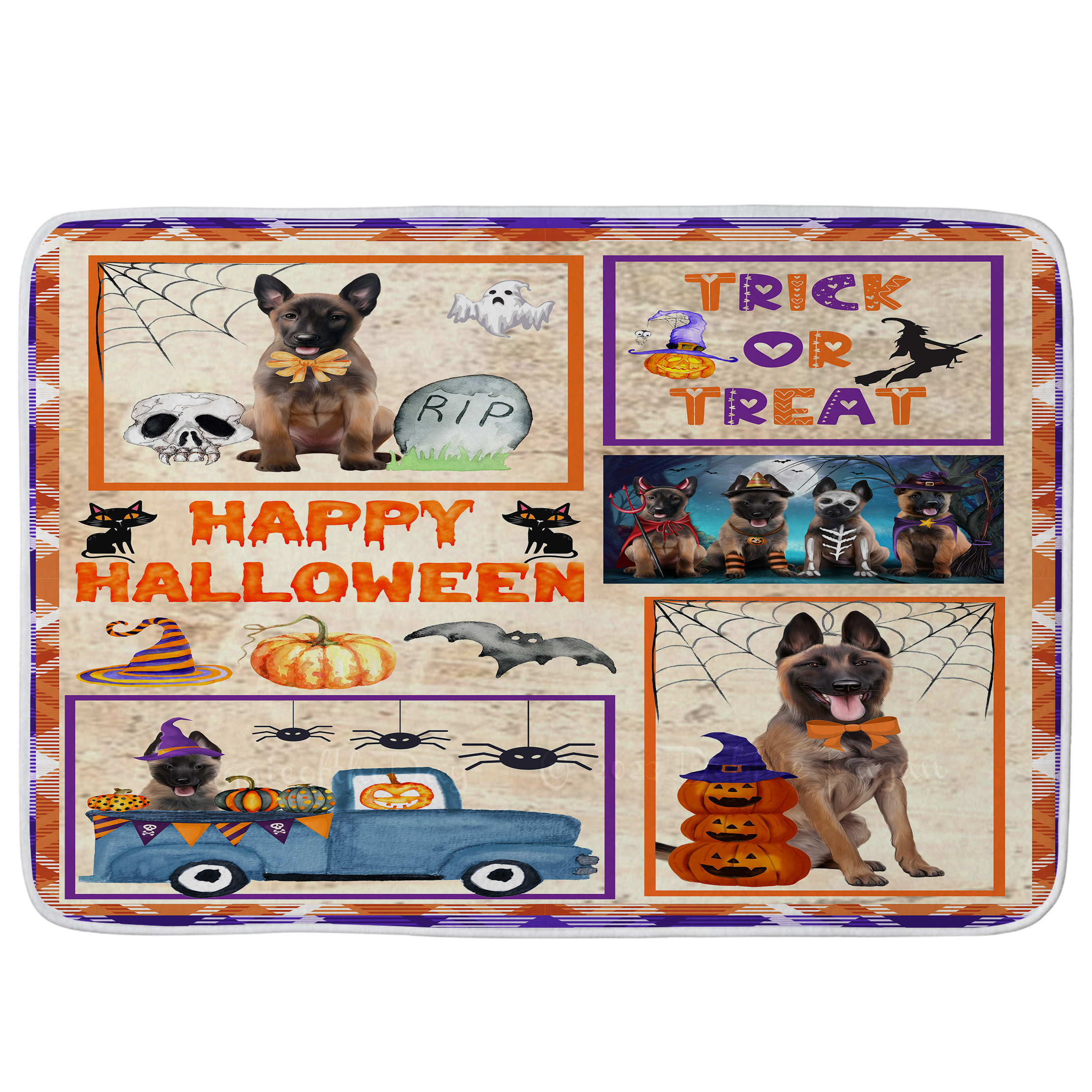 Belgian Malinois Dog Bath Mat Anti-Slip Pet Personalized Bathroom Rug Mat NWT - Picture 15 of 25
