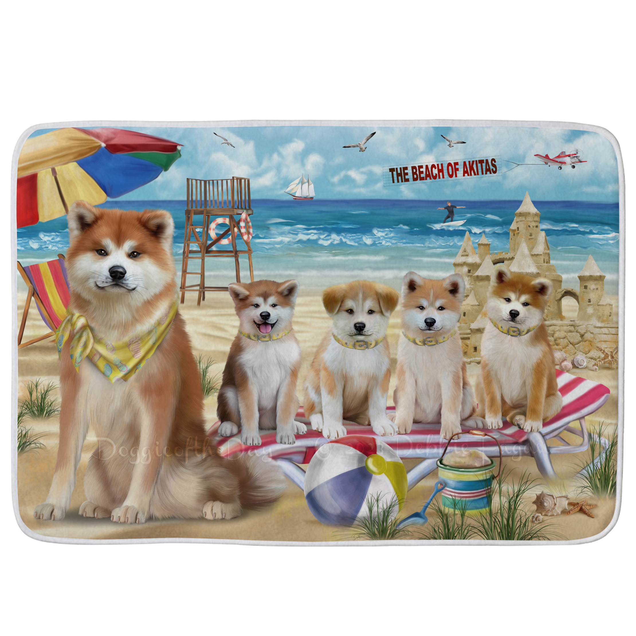 Akita Dog Bath Mat Anti-Slip Pet Personalized Bathroom Rug Mat Gift NWT - Picture 26 of 49