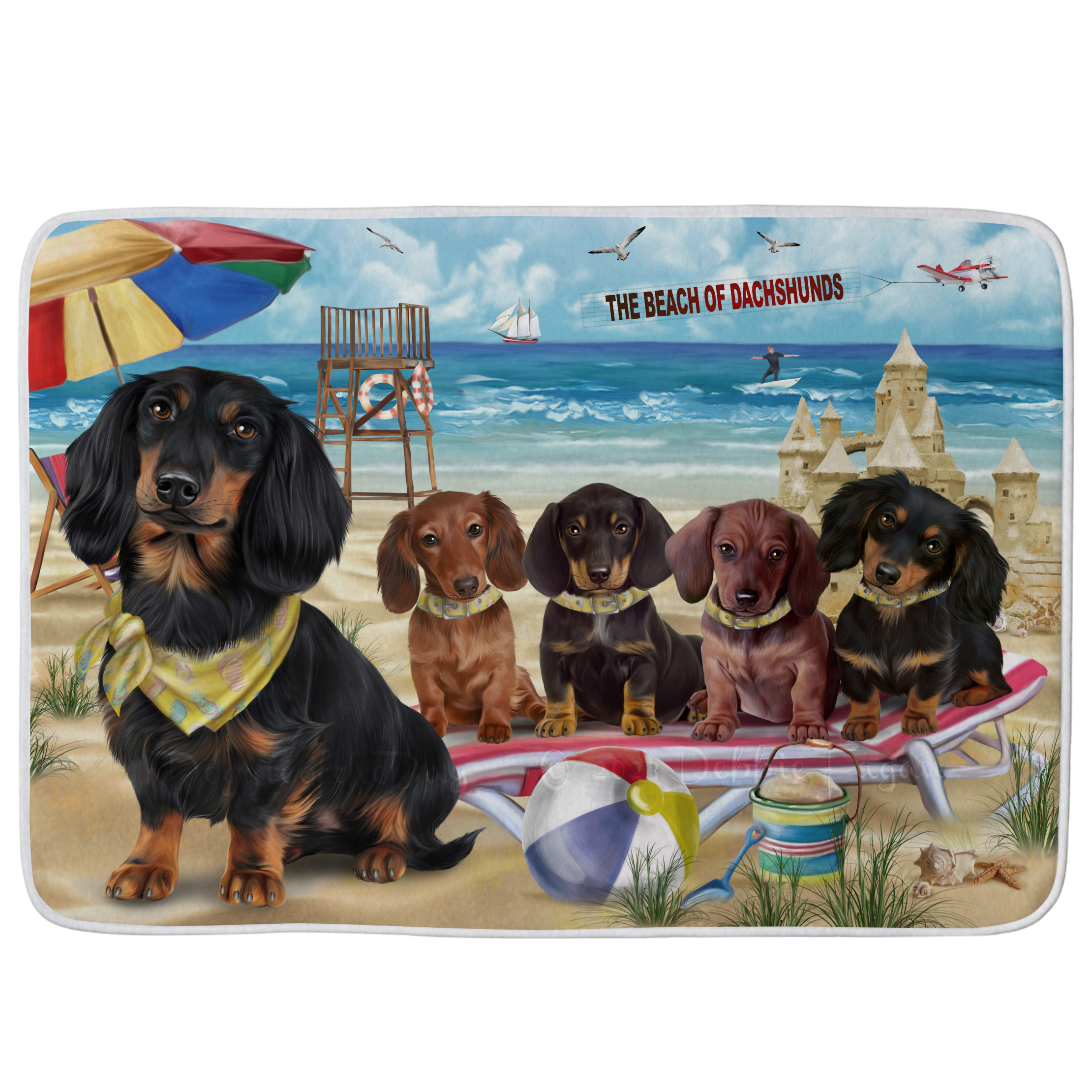 Dachshund Dog Bath Mat Anti-Slip Pet Personalized Bathroom Rug Mat