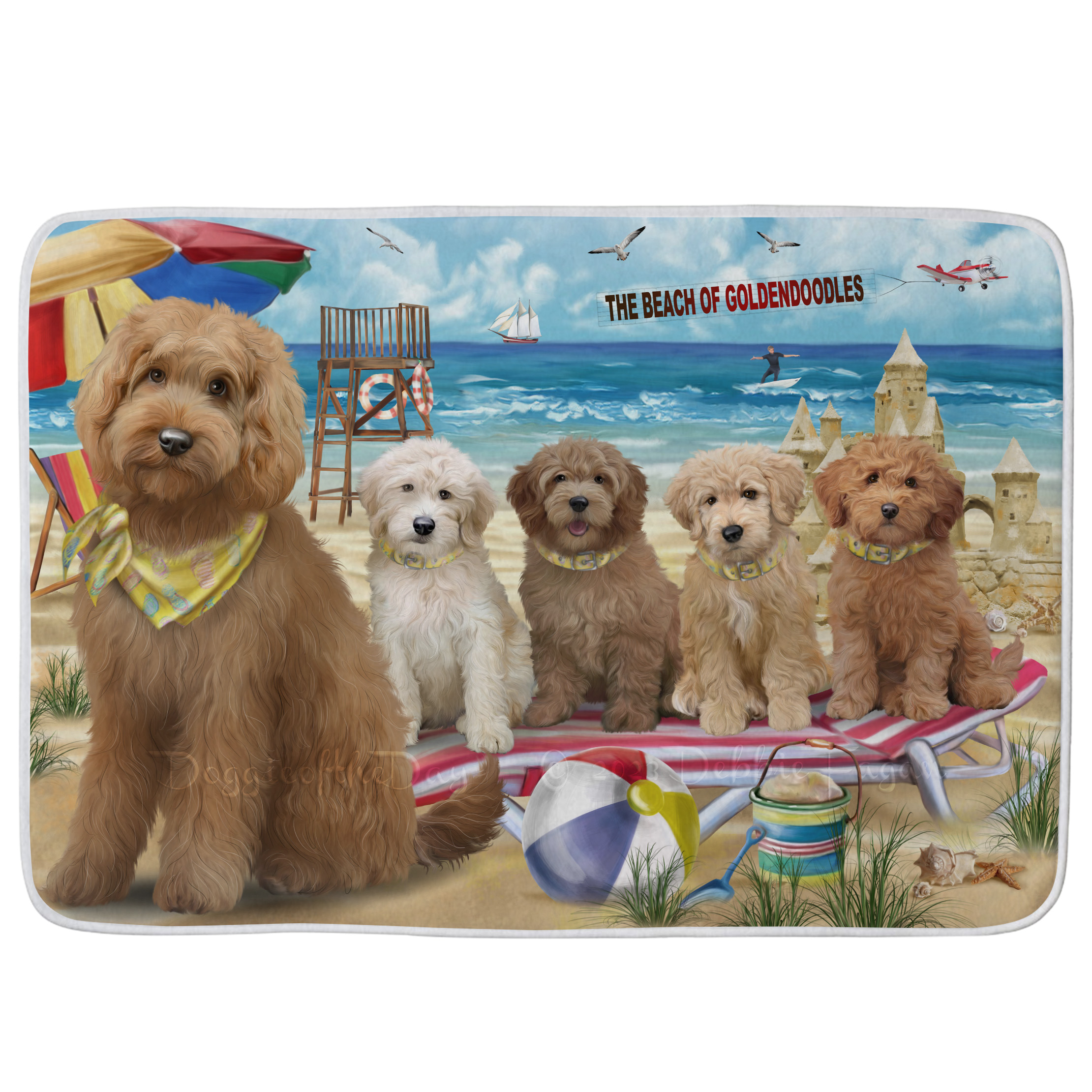 Goldendoodle Dog Bath Mat Anti-Slip Pet Personalized Bathroom Rug Mat Gift NWT - Picture 25 of 46