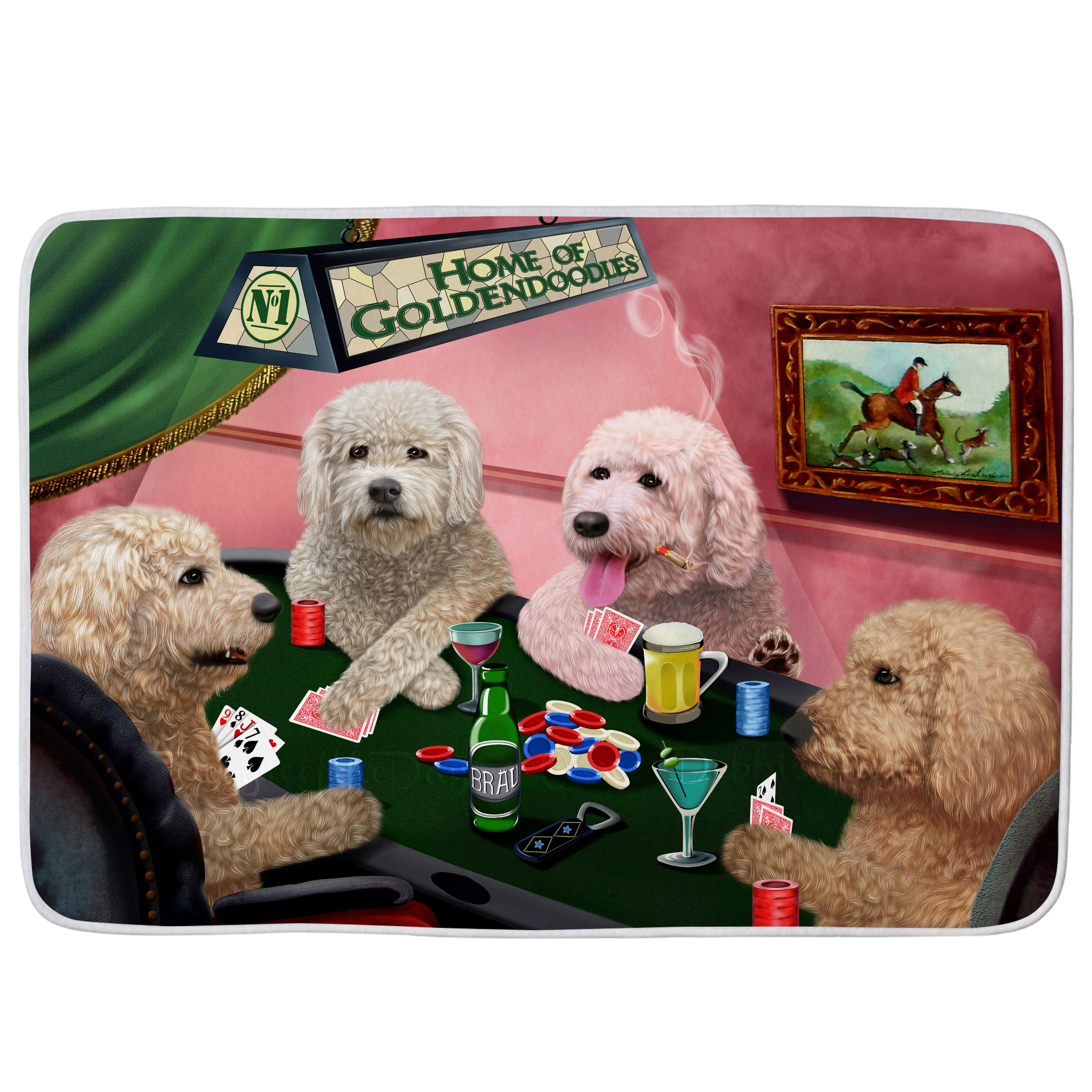 Goldendoodle Dog Bath Mat Anti-Slip Pet Personalized Bathroom Rug Mat Gift NWT - Picture 26 of 46