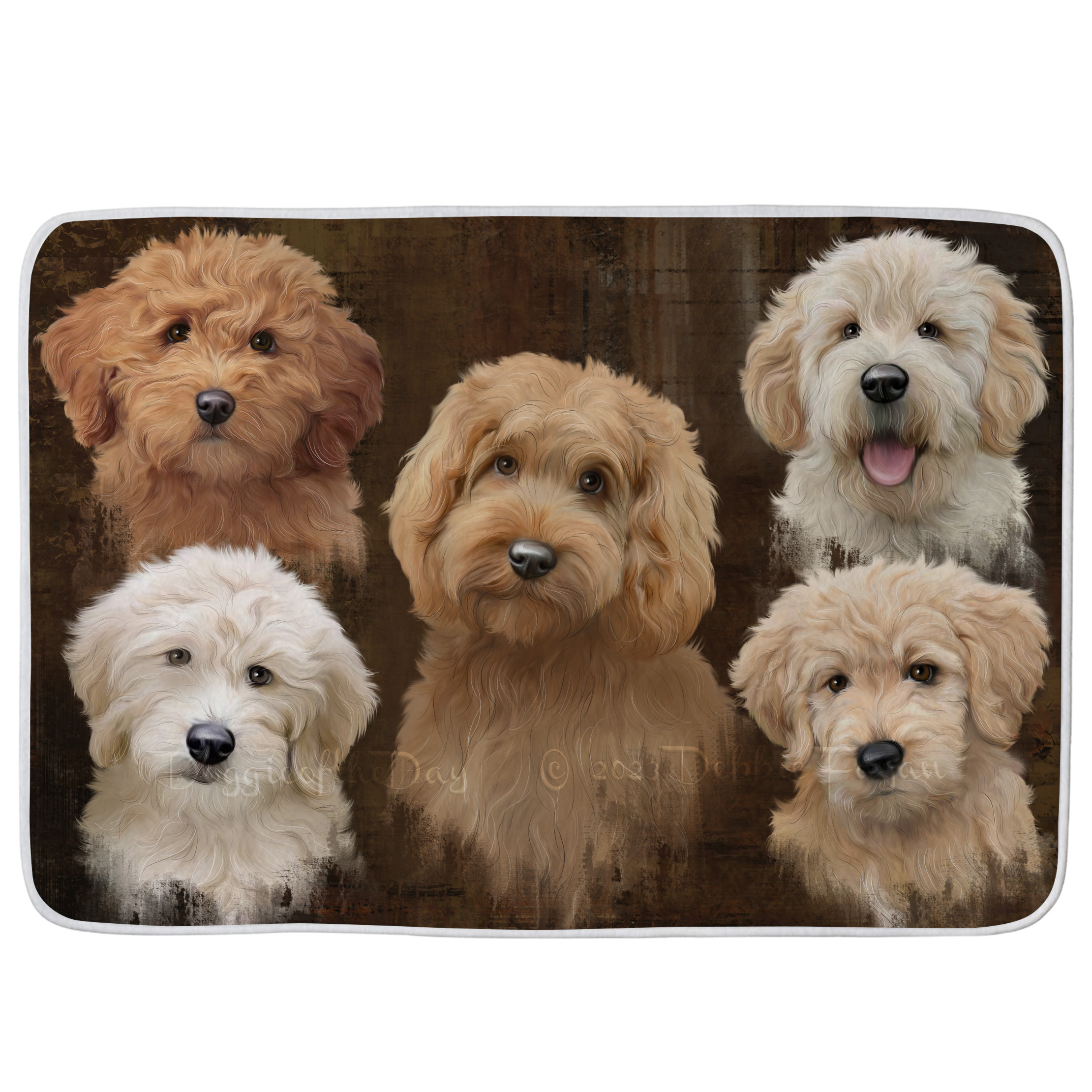Goldendoodle Dog Bath Mat Anti-Slip Pet Personalized Bathroom Rug Mat Gift NWT - Picture 21 of 46