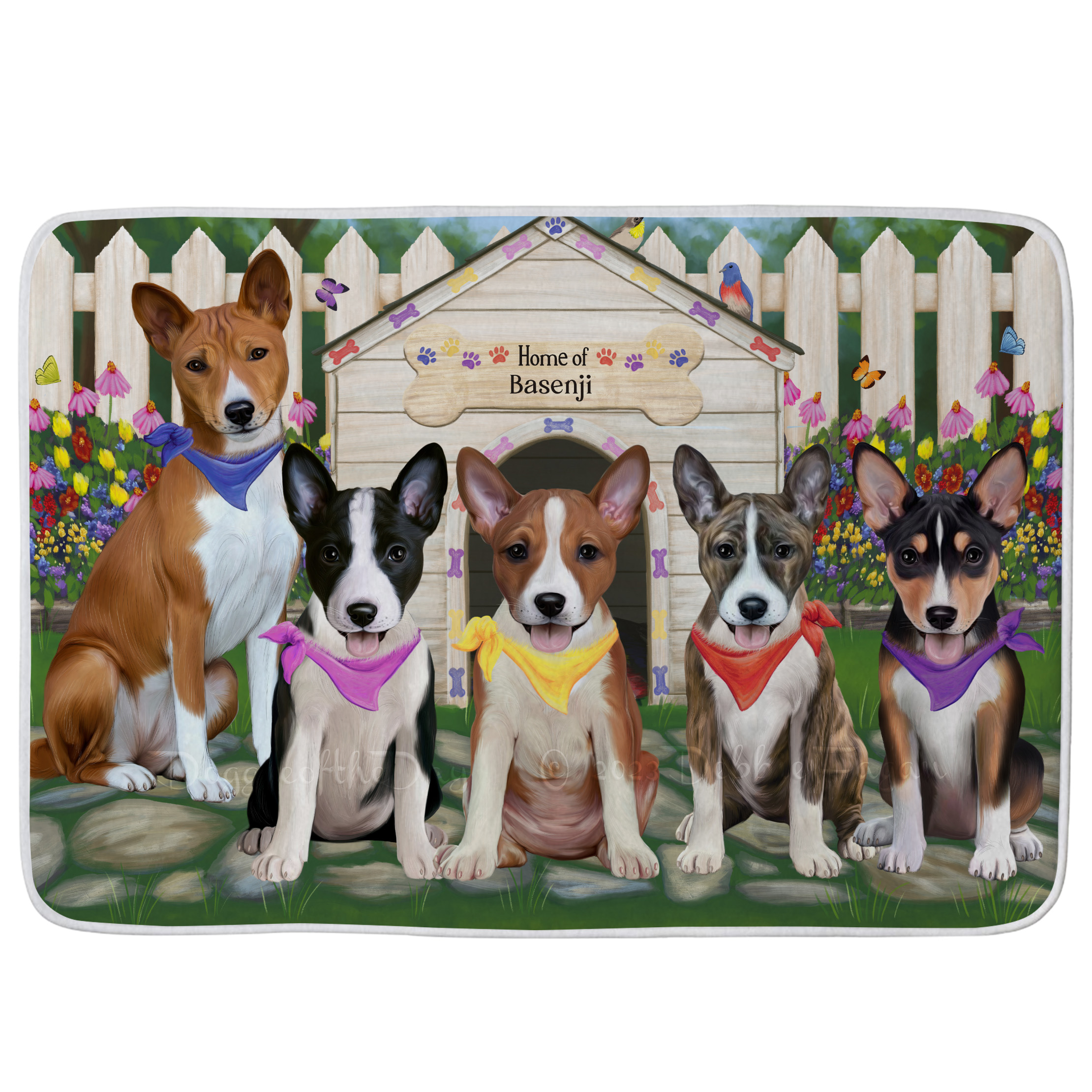 Basenji Dog Bath Mat Anti-Slip Pet Personalized Bathroom Rug Mat Gift NWT - Picture 17 of 21