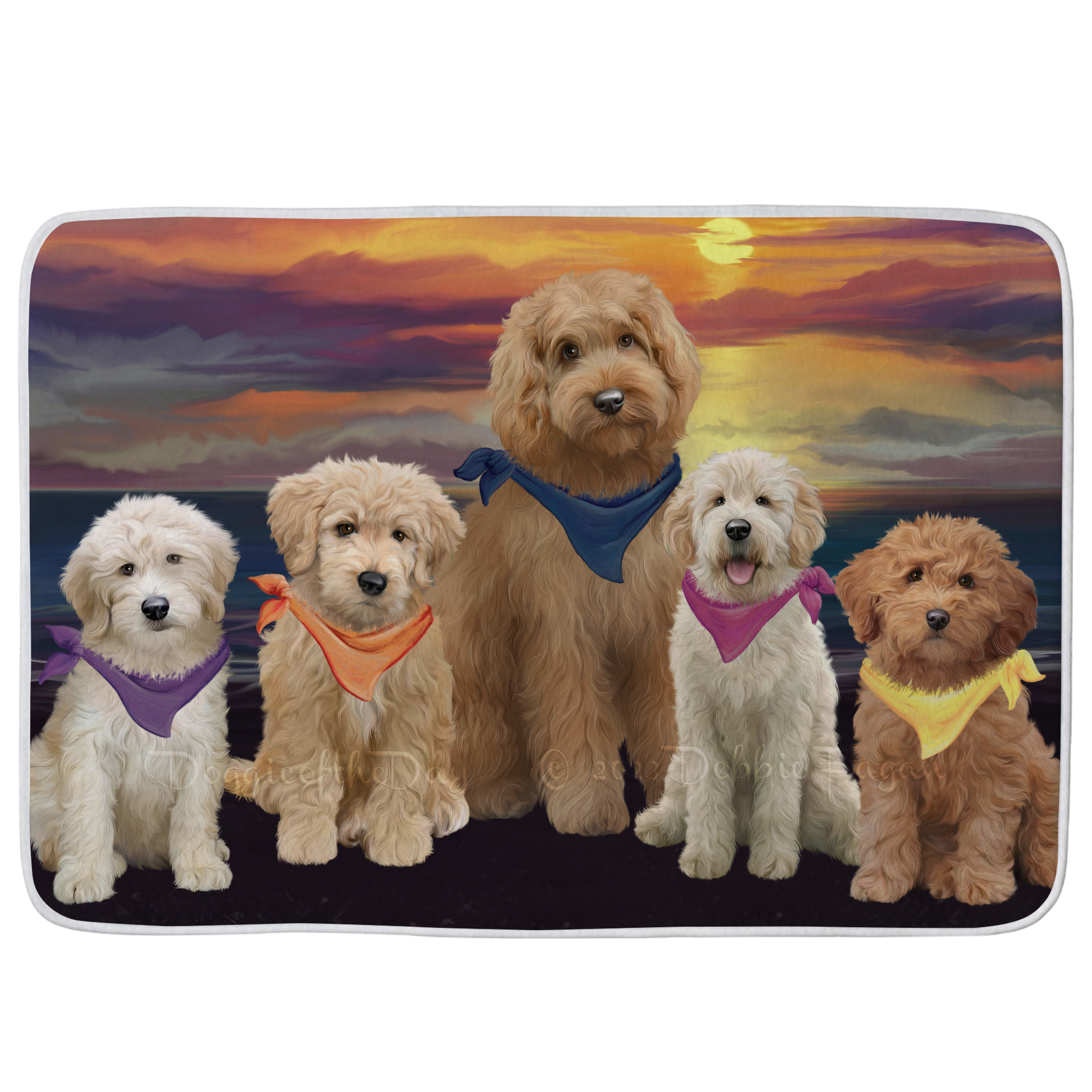 Goldendoodle Dog Bath Mat Anti-Slip Pet Personalized Bathroom Rug Mat Gift NWT - Picture 32 of 46