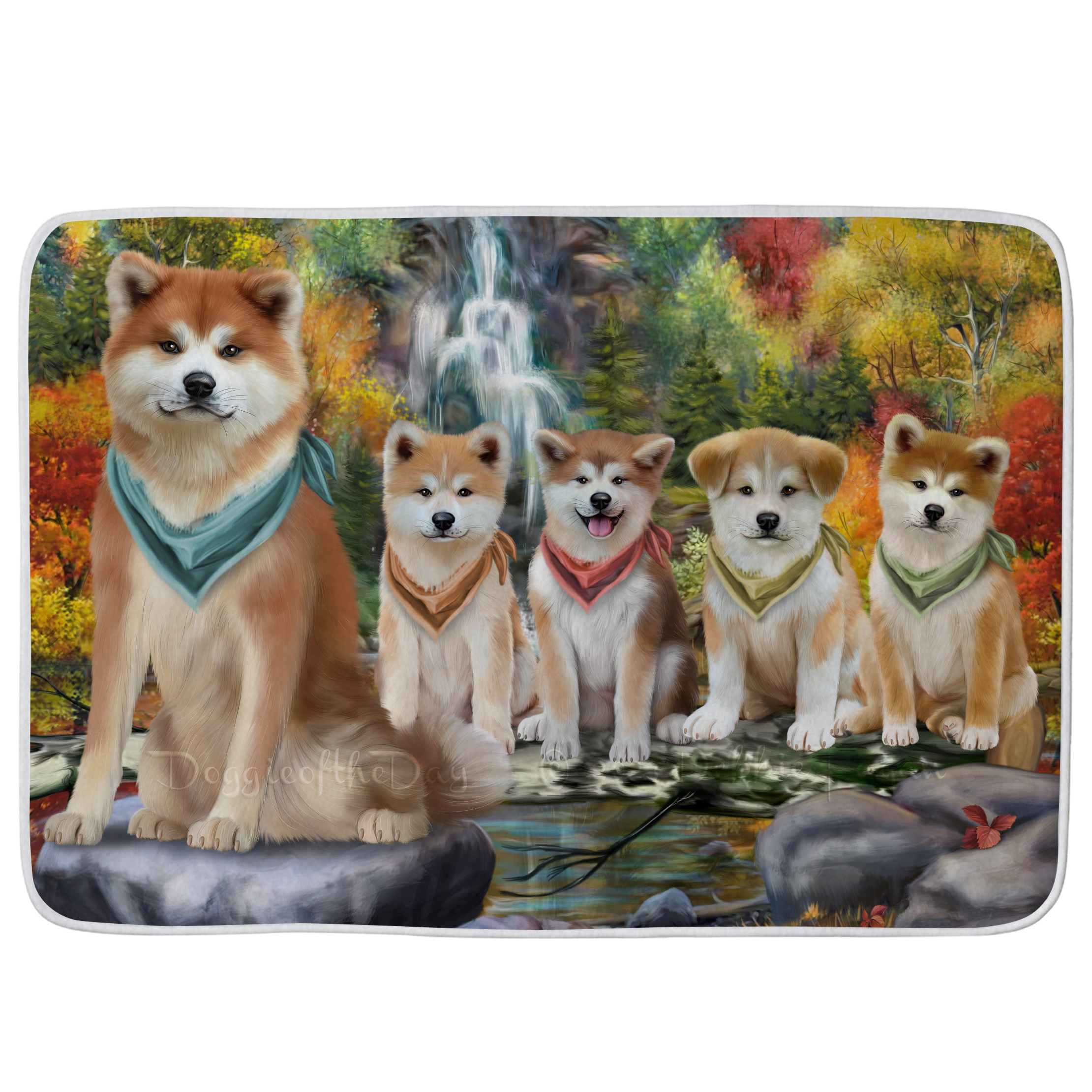 Akita Dog Bath Mat Anti-Slip Pet Personalized Bathroom Rug Mat Gift NWT - Picture 25 of 49