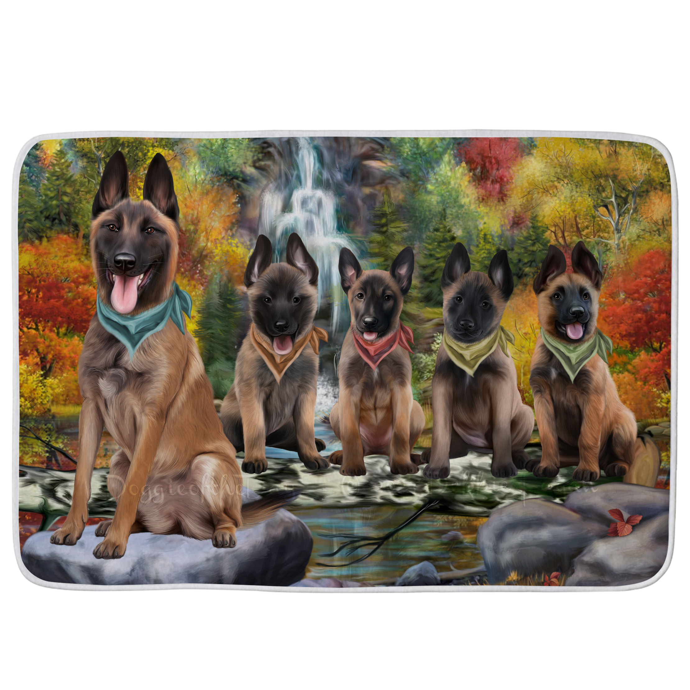 Belgian Malinois Dog Bath Mat Anti-Slip Pet Personalized Bathroom Rug Mat NWT - Picture 14 of 25