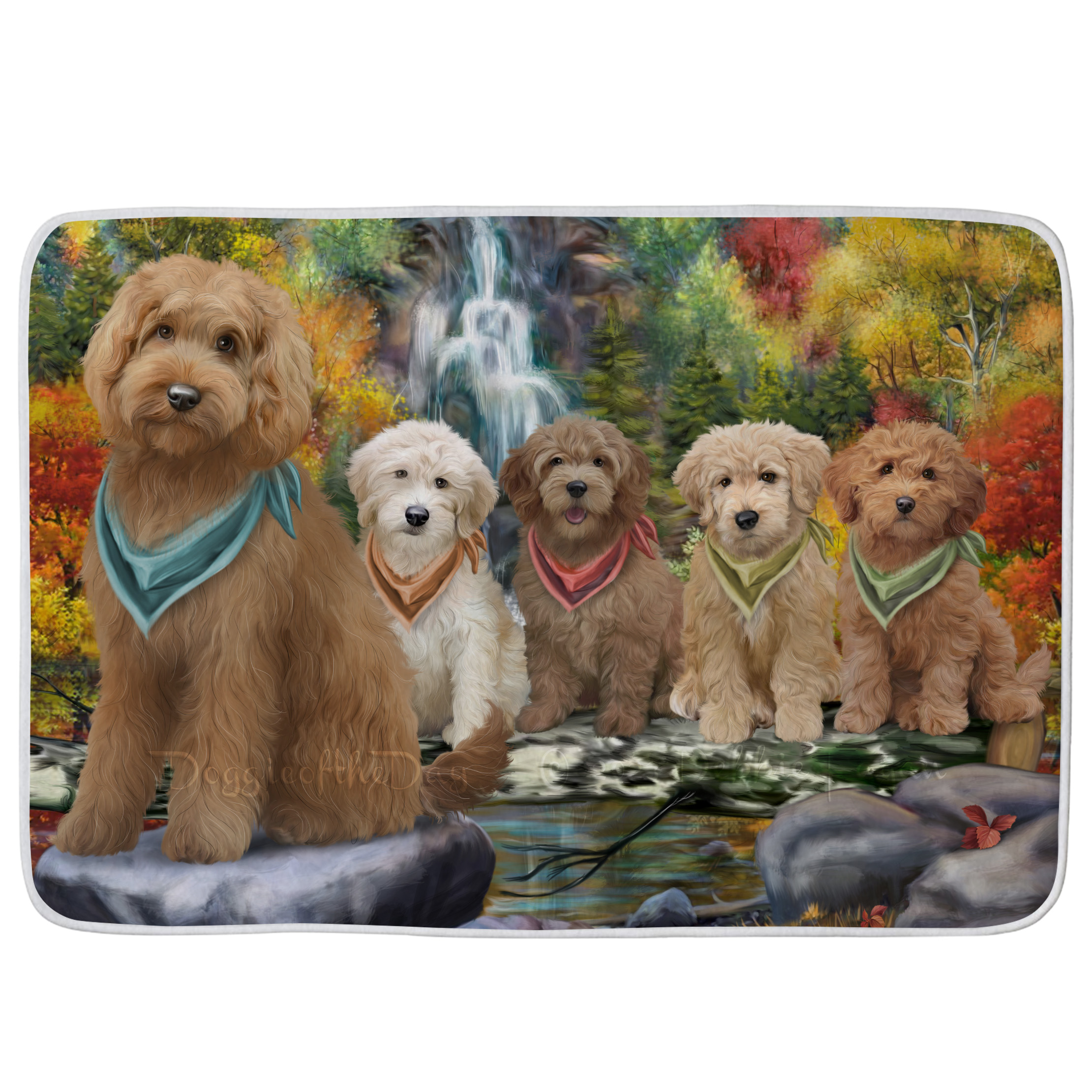 Goldendoodle Dog Bath Mat Anti-Slip Pet Personalized Bathroom Rug Mat Gift NWT - Picture 24 of 46