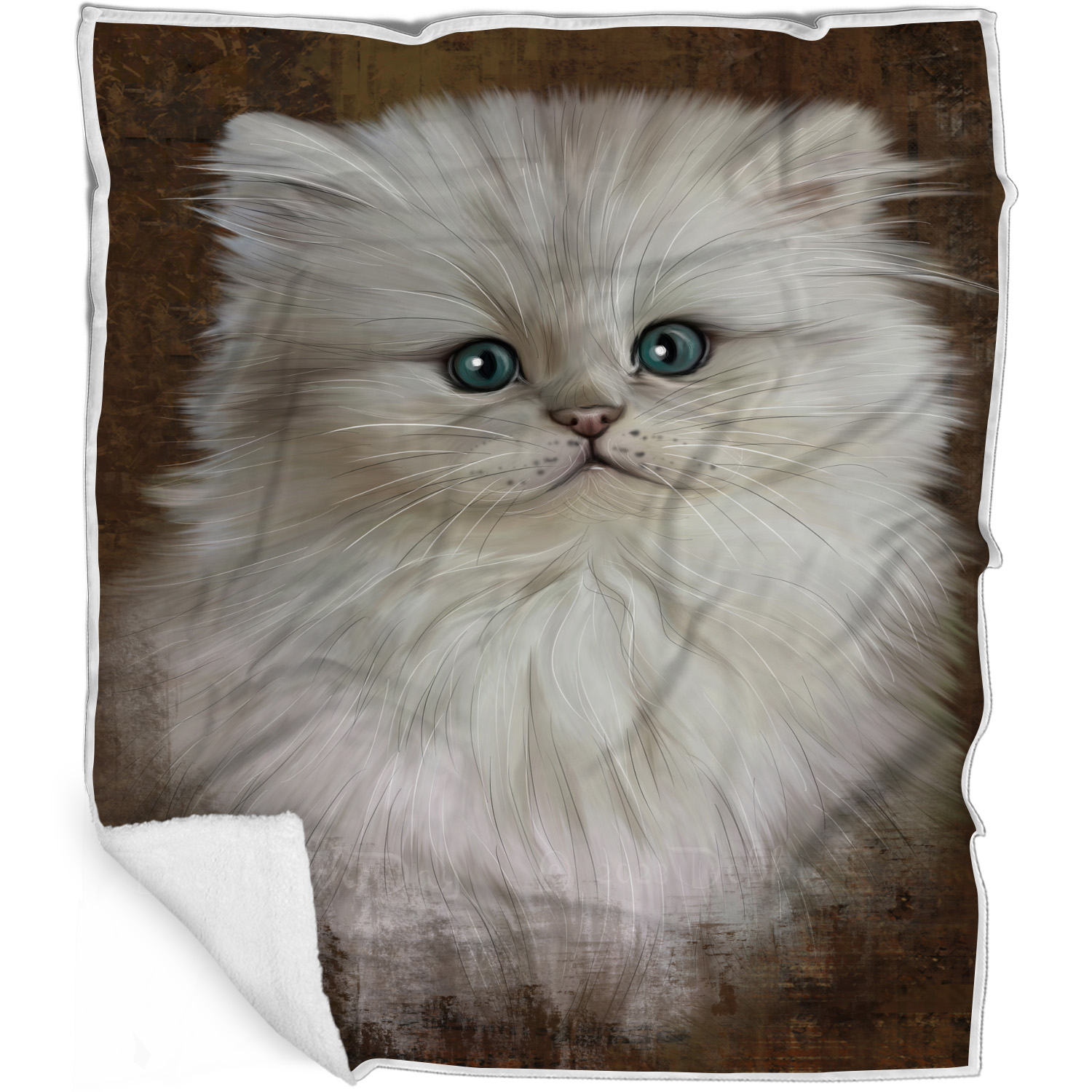 Perserkatze Decke personalisiert Überwurf Webfleece Sherpa viele Designs Neu mit Etikett - Bild 20 von 30