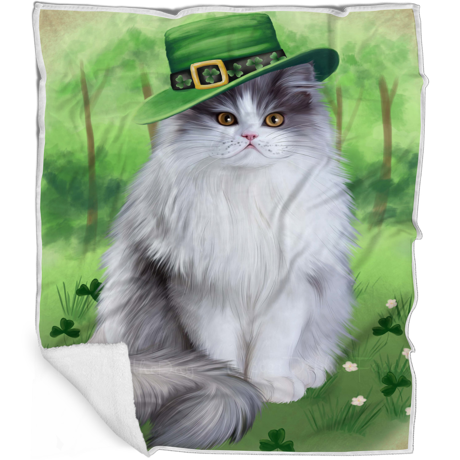 Perserkatze Decke personalisiert Überwurf Webfleece Sherpa viele Designs Neu mit Etikett - Bild 30 von 30