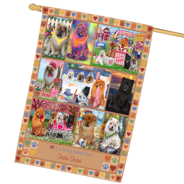 Chow Chow Hundehaus Flagge Urlaub doppelseitig 28"x40" viele Designs Neu mit Etikett NEU - Bild 66 von 100