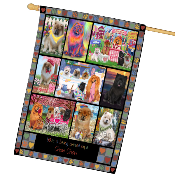 Chow Chow Hundehaus Flagge Urlaub doppelseitig 28"x40" viele Designs Neu mit Etikett NEU - Bild 67 von 100
