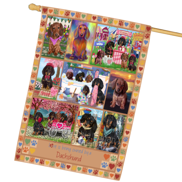 Dachshund Dog House Flag Holiday Double Sided 28"x40" Many Designs NWT NEW - Picture 63 of 95