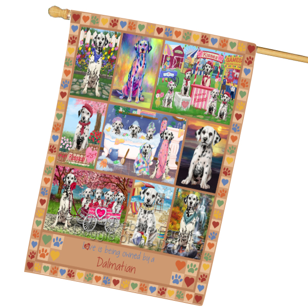 Dalmatian Dog House Flag Holiday Double Sided 28"x40" Many Designs NWT NEW - Picture 55 of 83