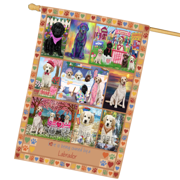 Labrador Dog House Flag Holiday Double Sided 28"x40" Many Designs NWT NEW - Picture 62 of 92