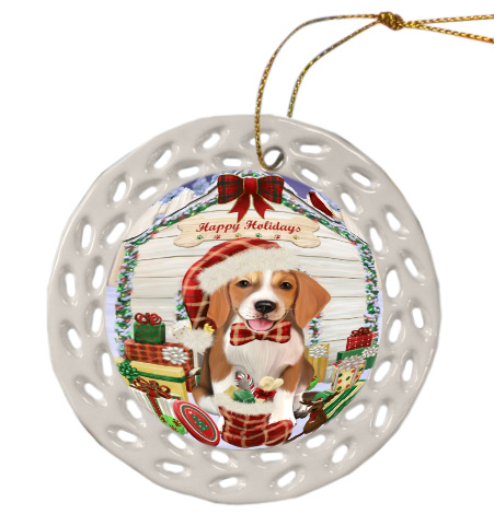 Christmas Dog Cat with Presents Pet Photo Lovers Doily Christmas Tree ...